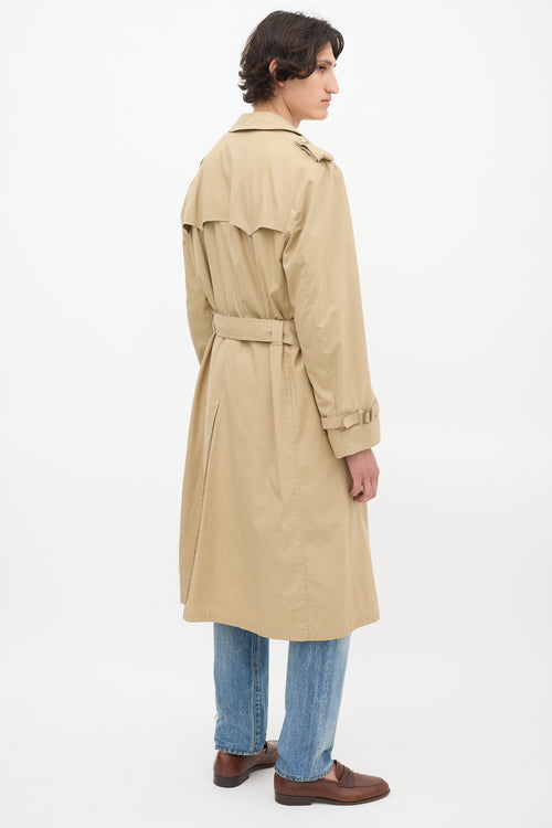 Dior Vintage Brown Belted Trench Coat