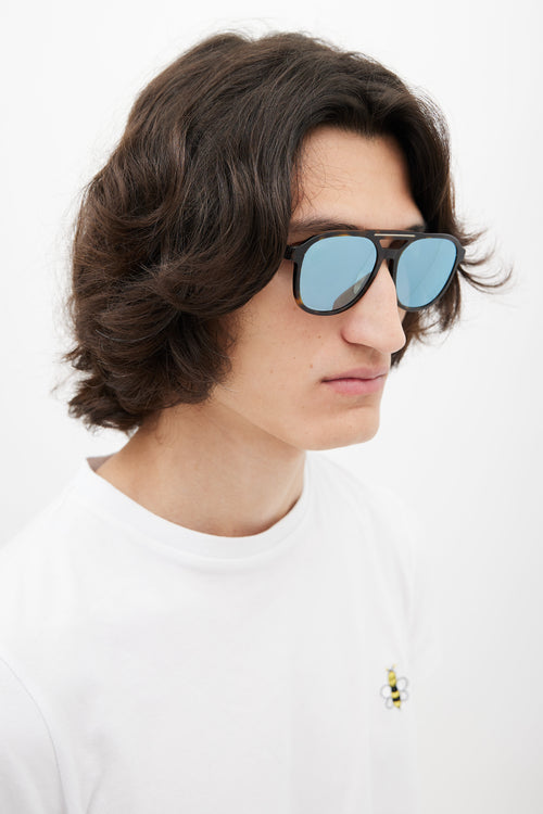 Dior Brown Essential R2U Mirrored Sunglasses
