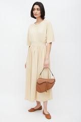 Dior 2029 Brown Leather Classic Saddle Bag
