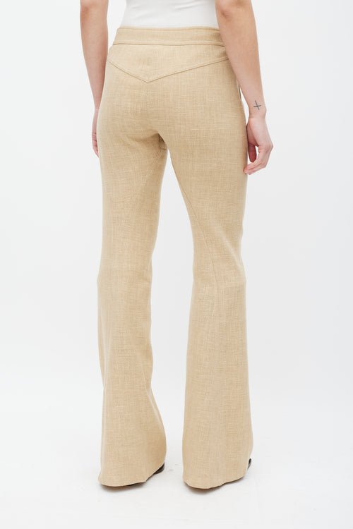 Dior Brown Linen Flared Pant