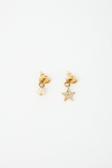 Dior CD Logo Charm Earrings