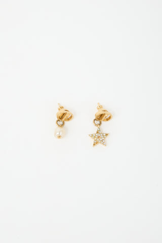 Dior CD Logo Charm Earrings