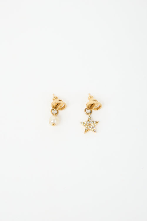 Dior CD Logo Charm Earrings