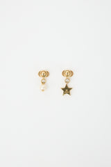 Dior CD Logo Charm Earrings