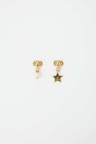 Dior CD Logo Charm Earrings