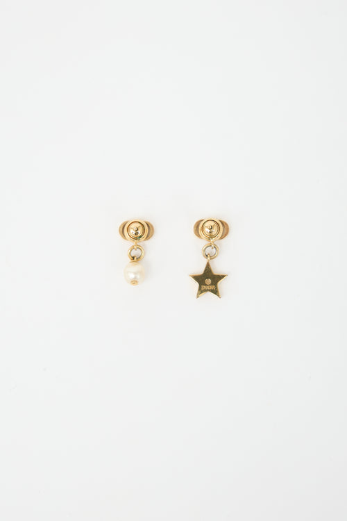 Dior CD Logo Charm Earrings