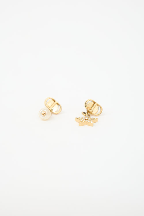 Dior CD Logo Charm Earrings