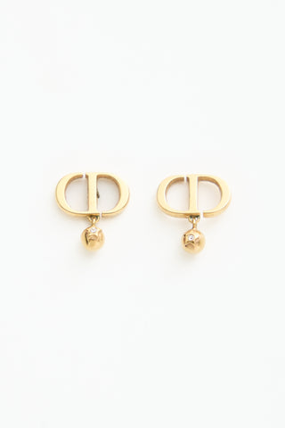 Dior CD Logo Stud Earrings