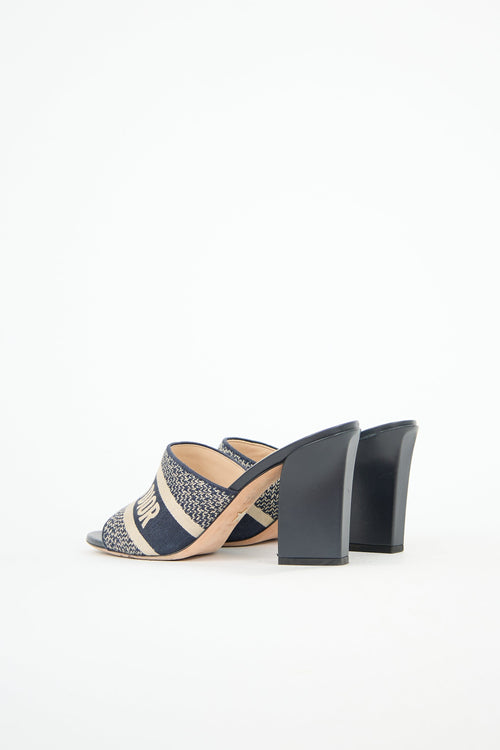 Dior Canvas Dway Mule