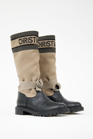Dior Technical Fabric & Leather D-Major  Boot