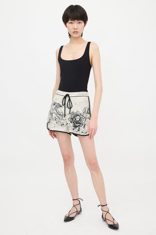 Dior Cashmere & Wool Jacquard Knit Shorts