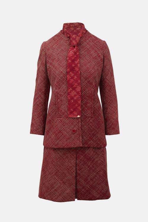 Dior Couture FW 1969 Wool Four Piece Set