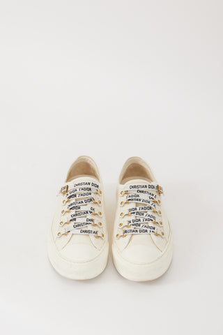 Dior Cream & Gold Walk'N'Dior Sneaker