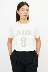 Dior Cream J'Adior 8 Print T-Shirt