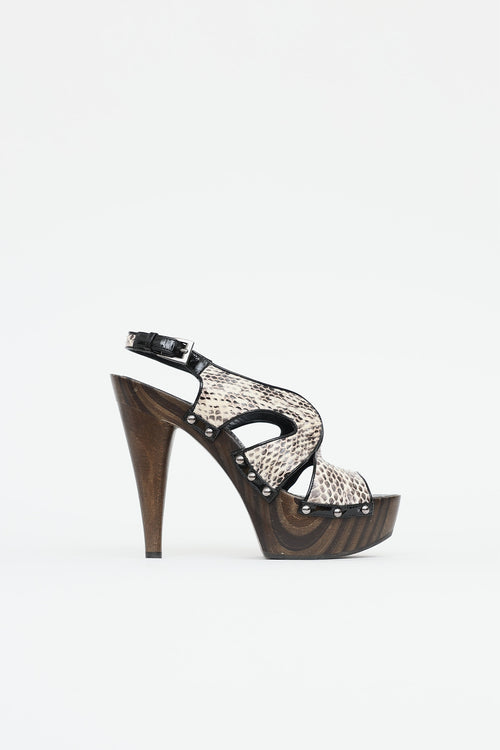 DiorSlingback Platform Sandal