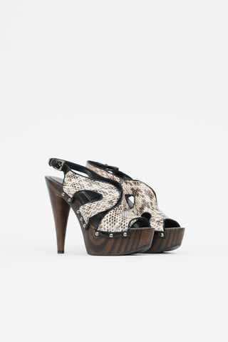 DiorSlingback Platform Sandal