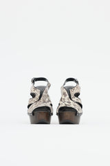 DiorSlingback Platform Sandal