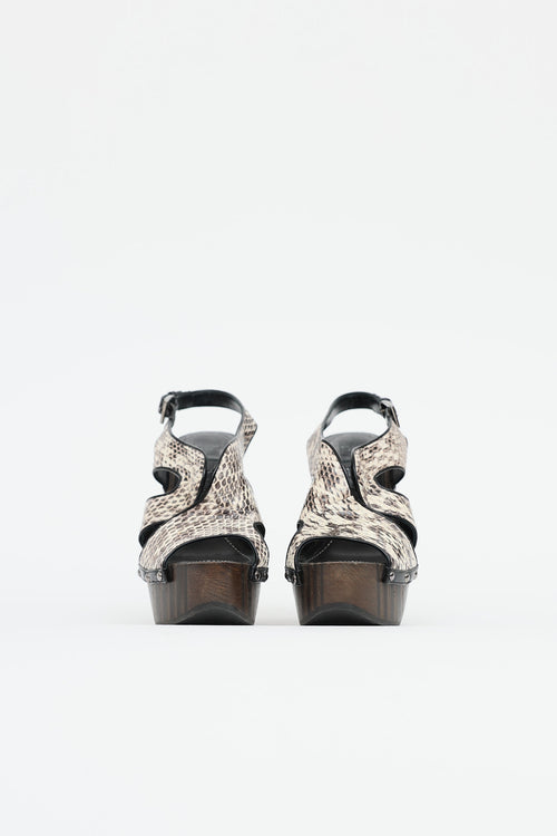 DiorSlingback Platform Sandal