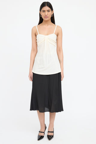 Dior Draped Sleeveless Top