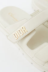 Dior Cream Leather Dioract Slide