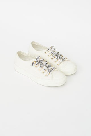 Dior Cream Walk'N'Dior Canvas Sneaker