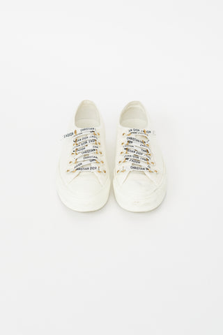 Dior Cream Walk'N'Dior Canvas Sneaker