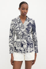 Dior Cruise 2020 Printed Bar Blazer