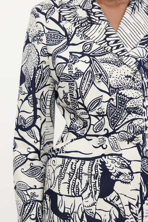 Dior Cruise 2020 Printed Bar Blazer