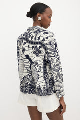 Dior Cruise 2020 Printed Bar Blazer