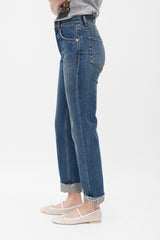 Dior Dark Wash Boyfriend Straight Leg Jeans