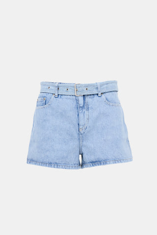 Dior Denim Belted Shorts