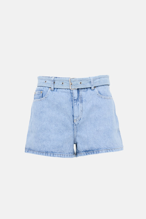 Dior Denim Belted Shorts