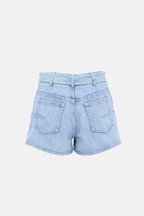 Dior Denim Belted Shorts