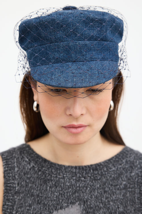 Dior Denim Mesh Hat