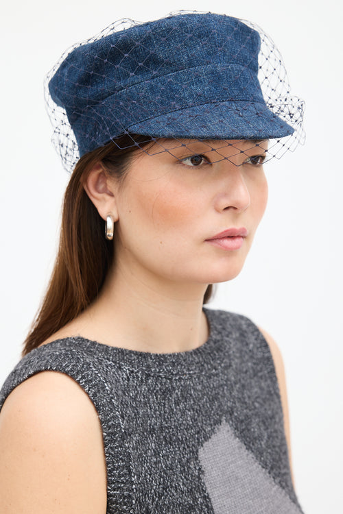 Dior Denim Mesh Hat