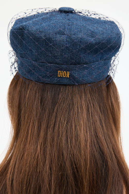 Dior Denim Mesh Hat