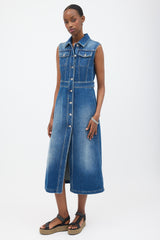 Dior Denim Sleeveless Dress