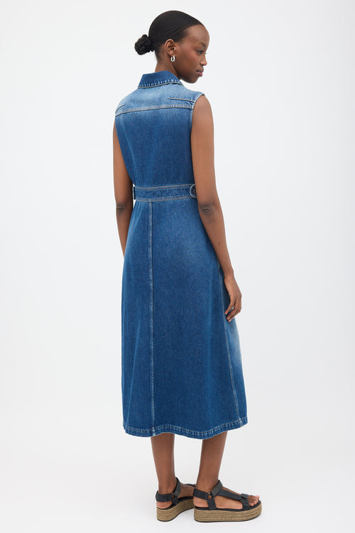 Dior Denim Sleeveless Dress