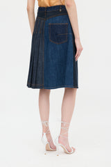 Dior Denim & Chambray Wrap Skirt