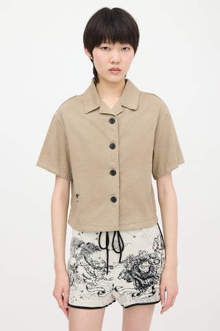 Dior Distressed Twill Shirt