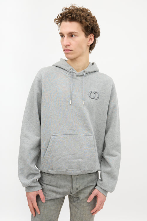 Dior Embroidered Logo Hoodie