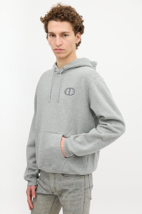 Dior Embroidered Logo Hoodie