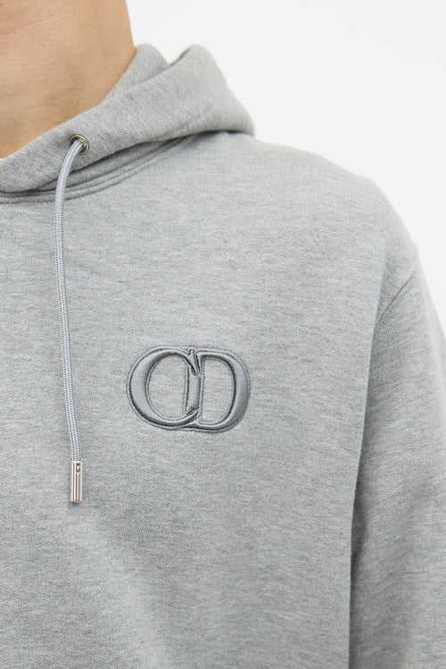 Dior Embroidered Logo Hoodie