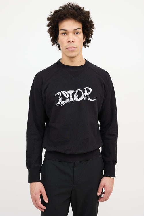Dior Embroidered Logo Sweatshirt