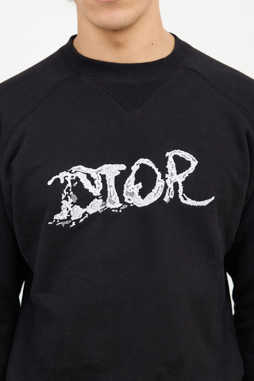 Dior Embroidered Logo Sweatshirt