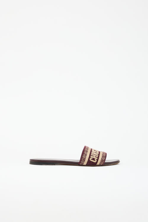 Dior Embroidered Dway Slide