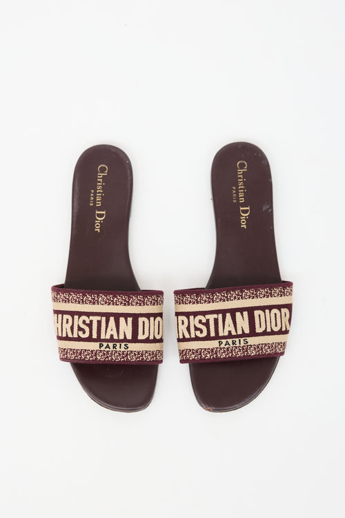 Dior Embroidered Dway Slide