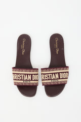 Dior Leather D-Wave Sandal