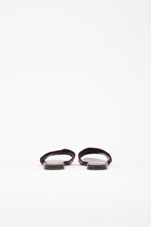 Dior Embroidered Dway Slide