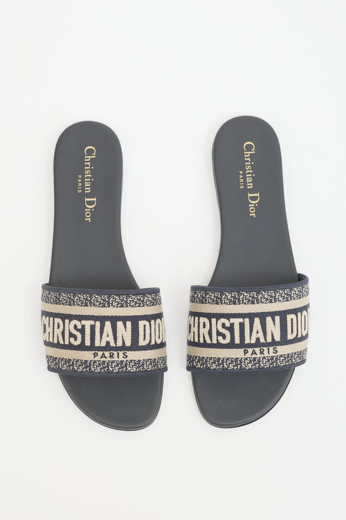Dior Embroidered Dway Slide